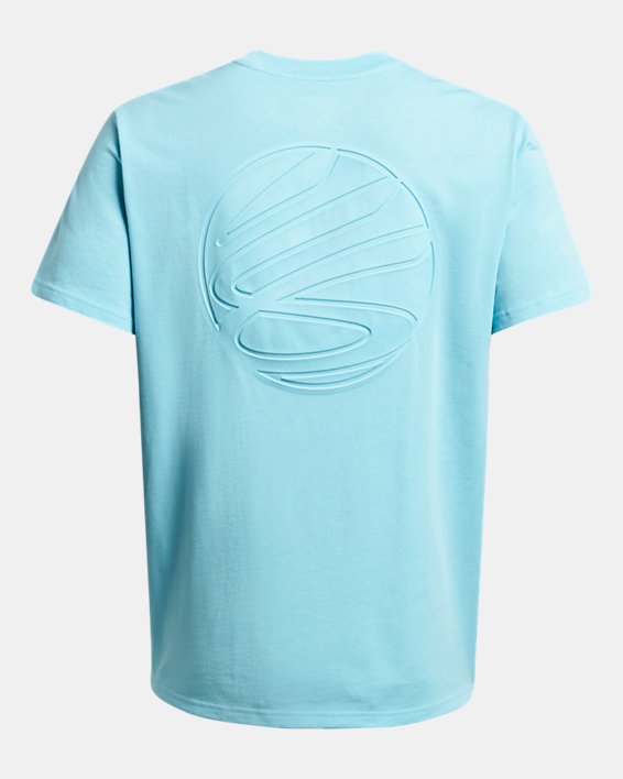 Men's Curry Emboss Heavyweight T-Shirt in Blue image number 5